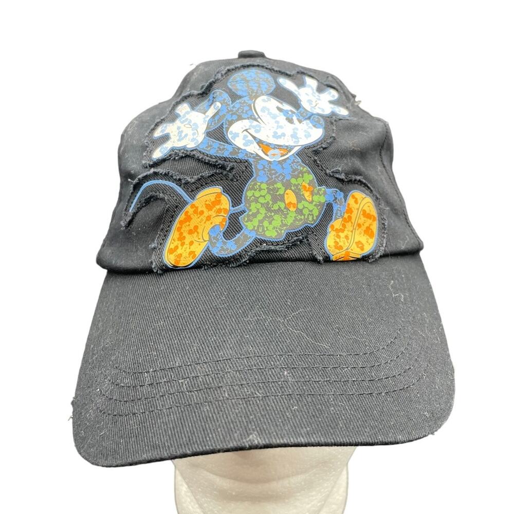 Disneyland Resort Cap Adult  One Size Hat Mickey Mouse Graphic Design Black